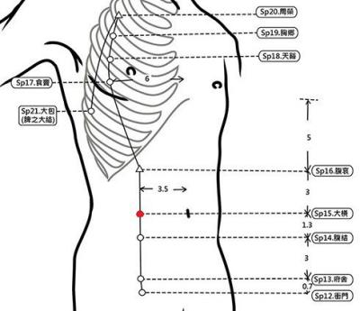 穴位保健─大橫穴（排宿便整腸道）