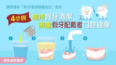 國際最新「假牙清潔照護指引」發布 4步驟維持假牙清潔 照護假牙配戴者口腔健康