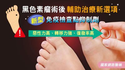 黑色素瘤術後輔助治療新選項--新型免疫檢查點抑制劑