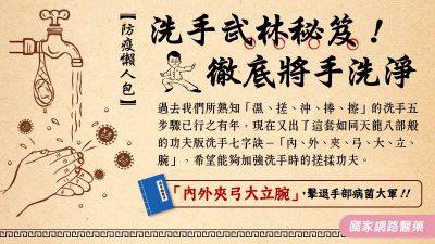 洗手新招！內外夾弓大立腕分享
