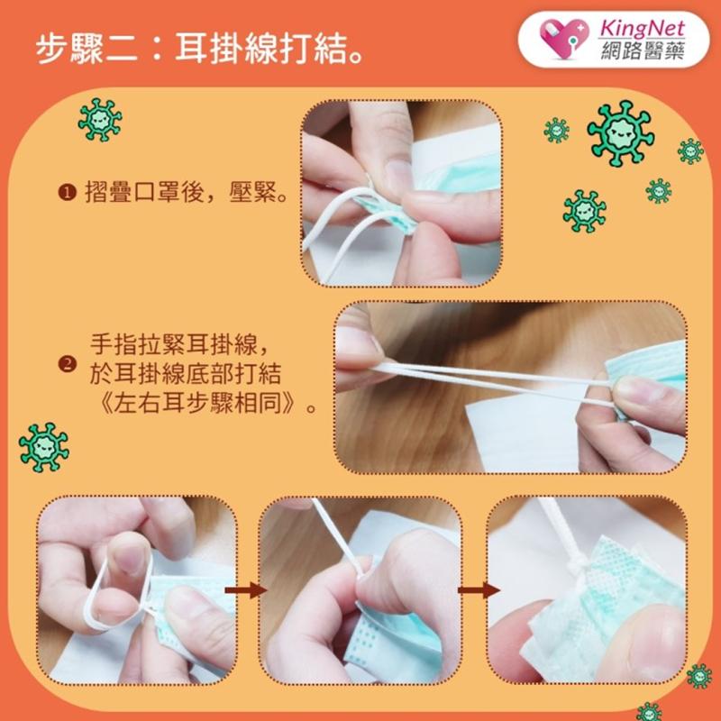 【防疫小撇步】小臉人、小童缺口罩！？成人平面口罩變變變_圖3