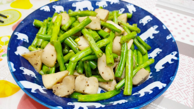減脂食譜：四季豆炒杏鮑菇