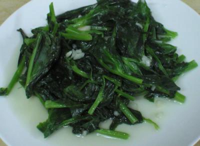 蒜泥水煮豌豆苗