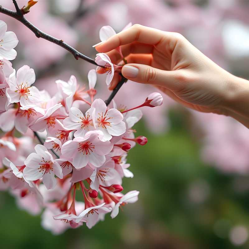 在夢裡，我折了櫻花樹枝：短暫情事與冒險的象徵的夢境示意圖