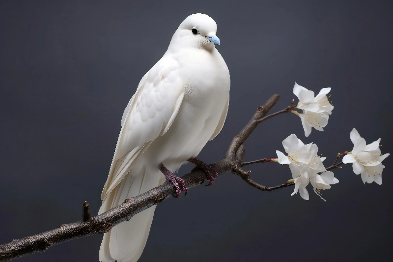 夢見一隻鴿子：寂寞的象徵的夢境示意圖