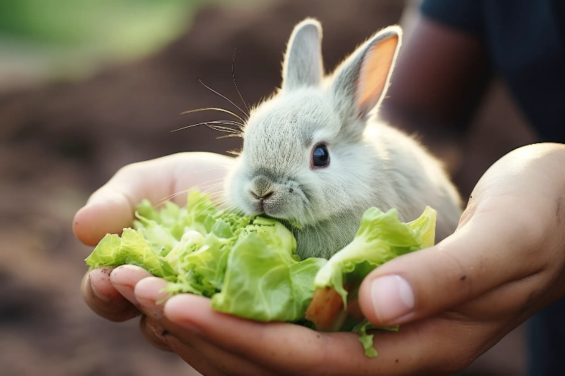 夢見吃兔子：戒除壞習慣的機會的夢境示意圖
