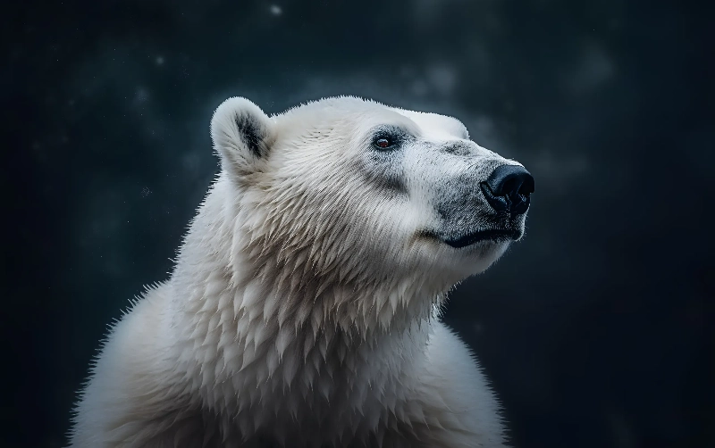 夢中的白熊：感情與恐懼的夢境示意圖