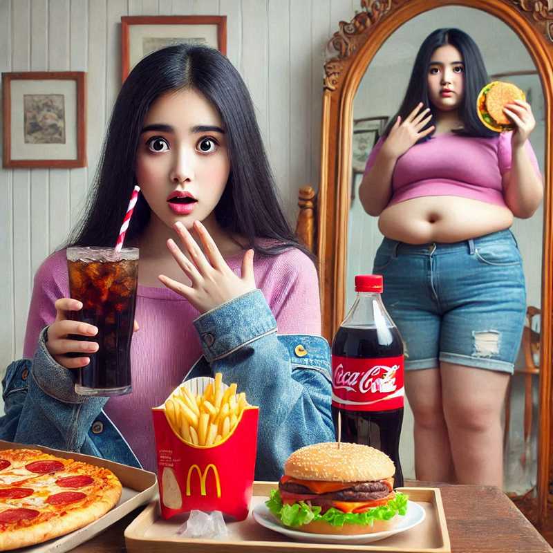 夢見肥胖：潛意識中的豐盛與滿足的夢境示意圖