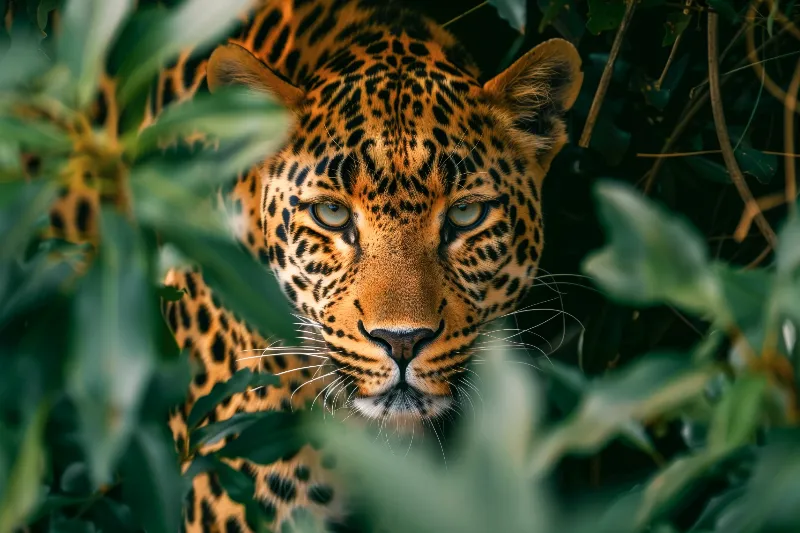 夢中的豹：危險的靜待的夢境示意圖