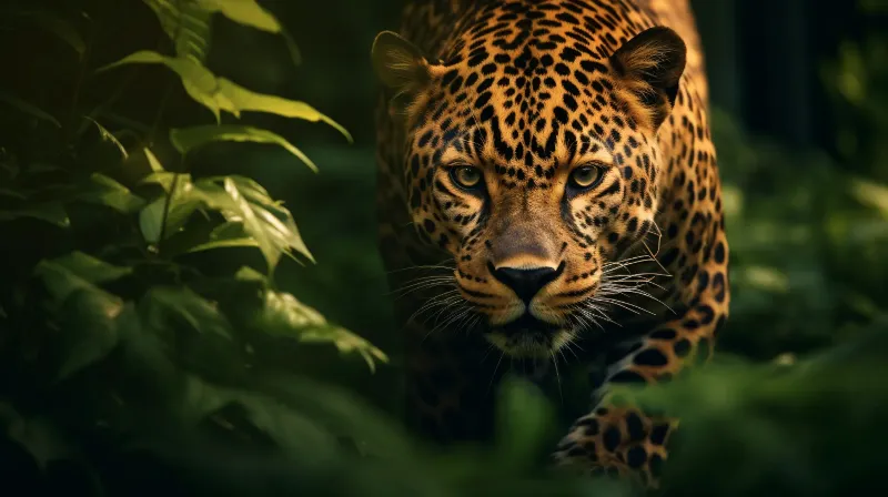 夢中豹的攻擊：無力的恐懼的夢境示意圖