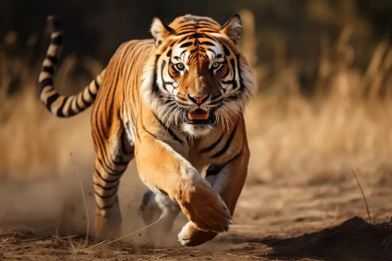 老虎的出現與潛在的威脅的夢境示意圖