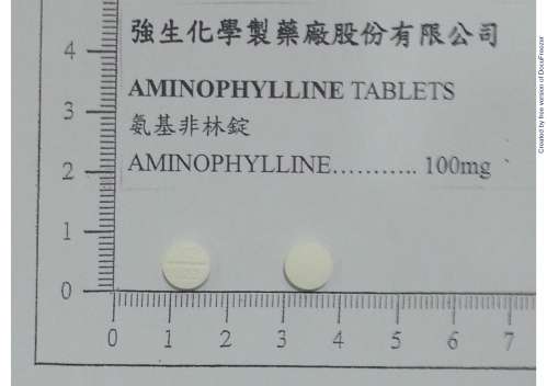 AMINOPHYLLINE TABLETS 100MG "JOHNSON" "強生"氨基非林錠100毫克