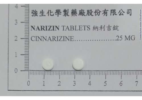 NARIZIN TABLETS "JOHNSON" "強生"納利吉錠