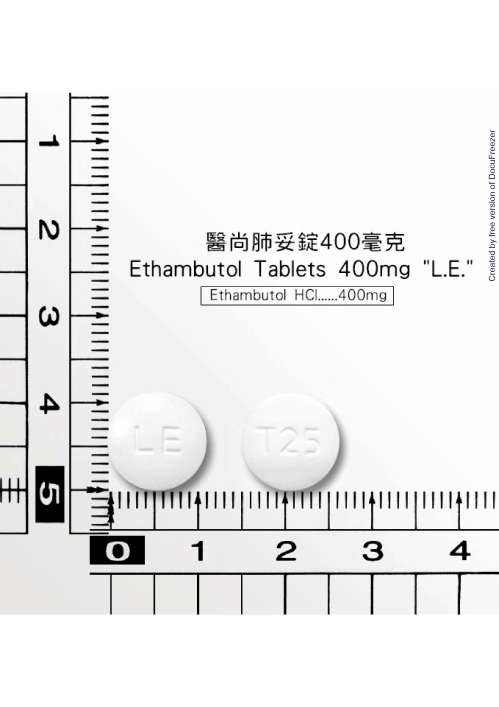 E-BUTOL F.C. TABLETS 400MG 醫肺必妥膜衣錠400毫克