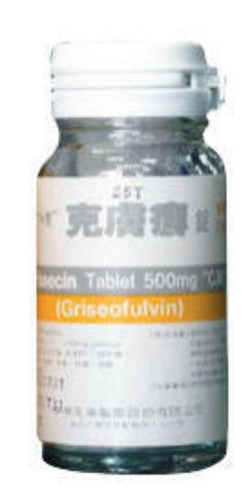GRIFULCIN TABLETS 500MG (GRISEOFULVIN) "C.M." 克膚癬錠５００公絲（灰黴素）