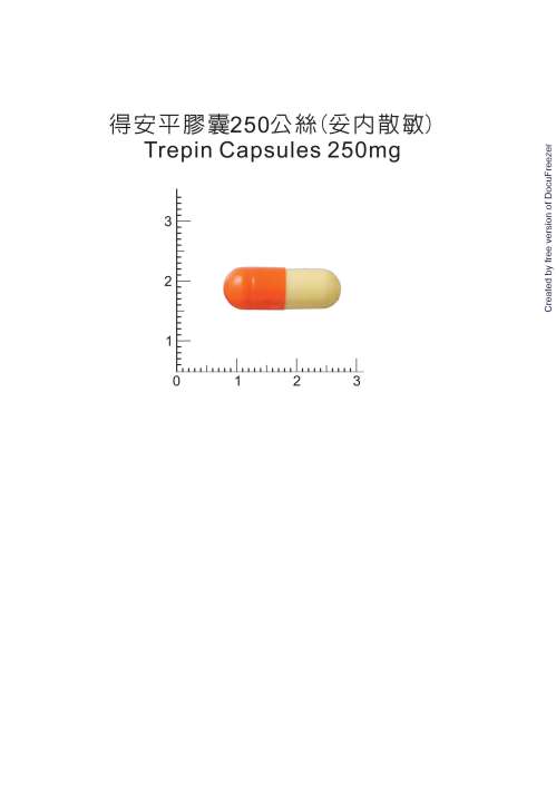 TREPIN CAPSULES 250MG (TRANEXAMIC ACID) "Y.Y" "應元"得安平膠囊２５０公絲（妥內散敏）