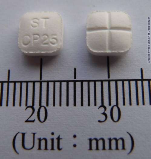 CEPORIN TABLETS 25MG "信東" 血樂平錠25毫克