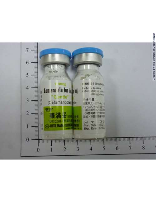 LOMANDOLE FOR INJECTION (CEFAMANDOLE) "GENTLE" 樂滿妥注射劑（西華免德）