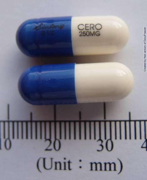 CERO CAPSULES 250MG (CEFACLOR) "信東" 賜福膠囊２５０毫克（西華克樂）