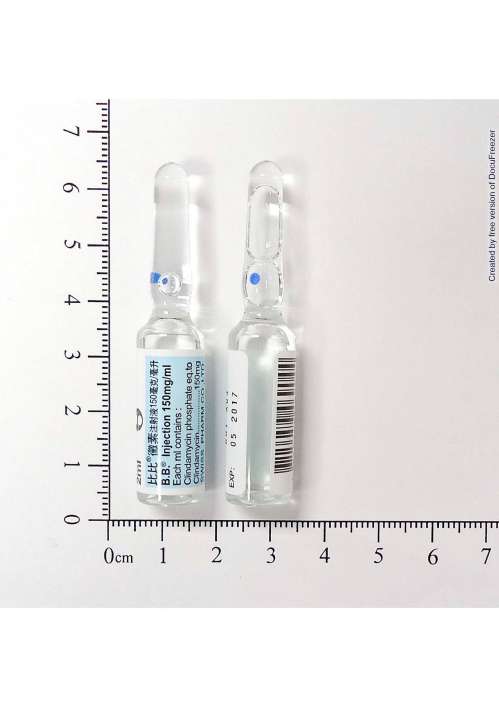 B. B. INJECTION 150MG/ML (CLINDAMYCIN) 比比黴素注射液１５０公絲/公撮（克林達黴素）