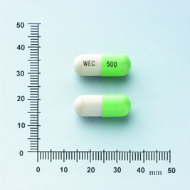 WEILE CAPSULES 500MG (TETRACYCLINE HYDROCHLORIDE) "KOJAR" 威樂膠囊５００公絲（鹽酸四環素）