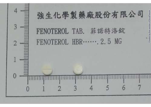 FENOTEROL TABLETS 2.5MG "JOHNSON" "強生"菲諾特洛錠2.5毫克