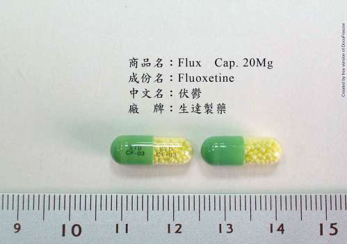 FLUX MICROENCAPSULATED CAPSULES 20MG "STANDARD" (FLUOXETINE) "生達" 伏鬱微粒膠囊２０公絲（富魯歐西汀）