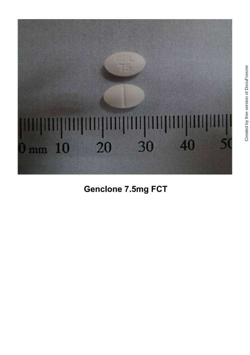 GENCLONE 7.5MG F.C.T. 健康得眠膜衣錠７．５毫克