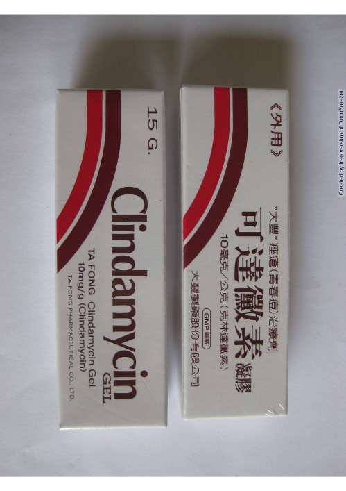 CLINDAMYCIN GEL 10MG/G "T.F." "大豐"可達黴素凝膠10毫克/公克