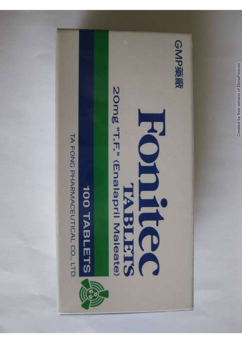 FONITEC TABLETS 20MG "T.F." "大豐" 悅您降錠２０公絲　　　　　　　　　　　　　　(1)