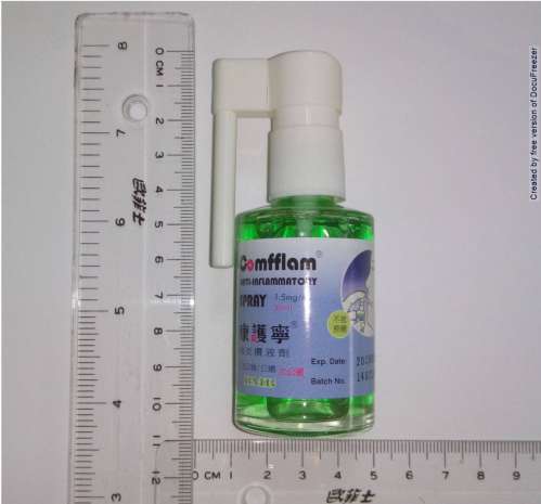 COMFFLAM ANTI-INFLAMMATORY SPRAY 1.5MG/ML 康護寧消炎噴液劑1.5公絲／公撮