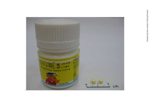 STANDARD-FLUOR TABLETS 0.25MG 史丹氟氟錠 0.25 毫克