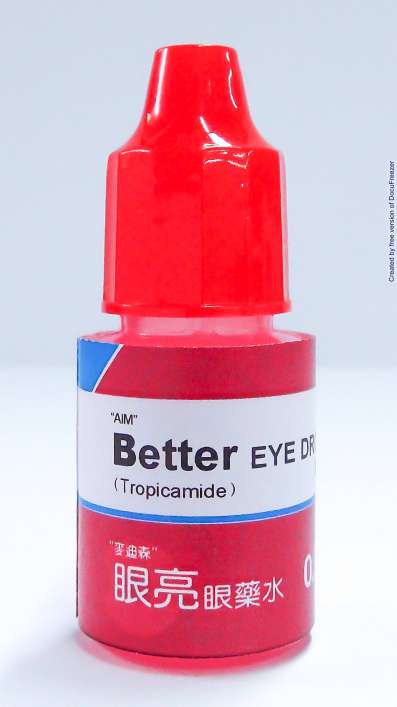 BETTER EYE DROPS 0.5% (TROPICAMIDE) "麥迪森" 眼亮眼藥水0.5%