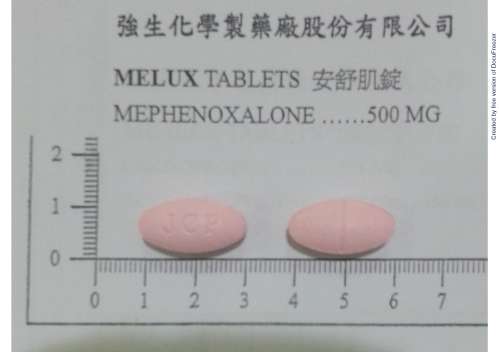 MELUX TABLETS 500MG "JOHNSON" "強生" 安舒肌錠 500 毫克