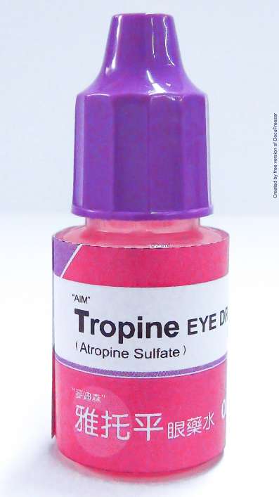 Tropine Eye Drops 0.3% "MEDICINE" (Atropine sulfate) "麥迪森" 雅托平眼藥水0.3%