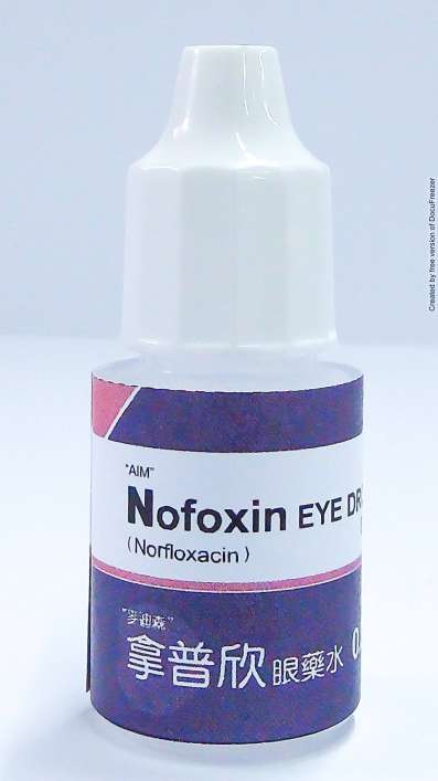 Nofoxin Eye Drops 0.3% “MEDICINE”(Norfloxacin) “麥迪森”拿普欣眼藥水 0.3 %