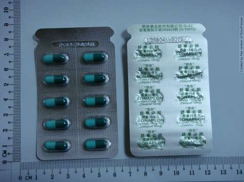 Sonaplon Capsules 10mg“D.T.” “鼎泰”舒寧必朗膠囊 10 毫克