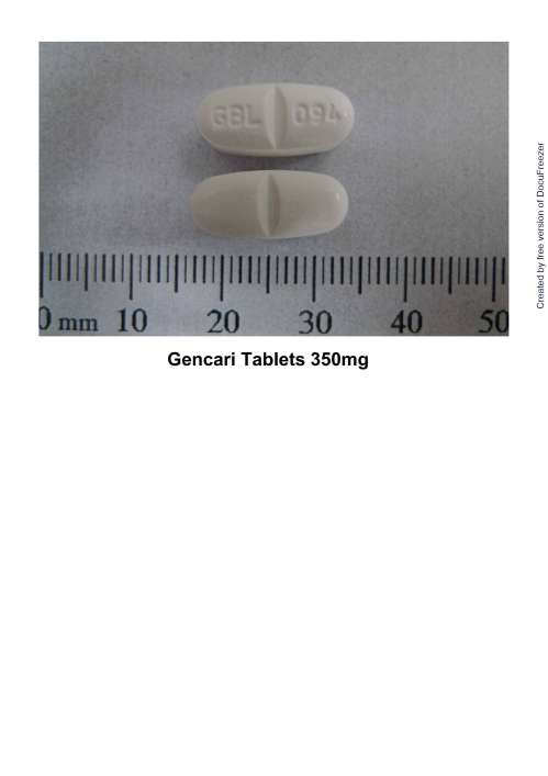 Gencari Tabelets 350mg 健佳力錠 350 毫克