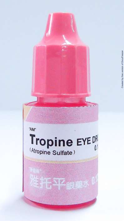 Tropine Eye Drops 0.125% 〝MEDICINE〞(Atropine Sulfate) 〝麥迪森〞雅托平眼藥水 0.125%