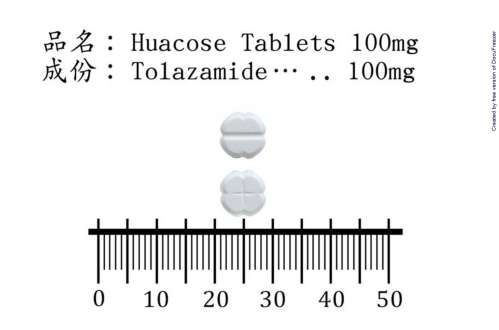 Huacose Tablets 100mg 樺醣錠 100 毫克
