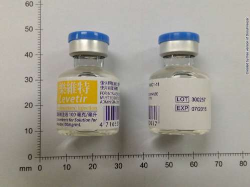 Levetir Concentrate for Solution for Infusion 100mg/ml 樂維特濃縮輸注液100毫克/毫升