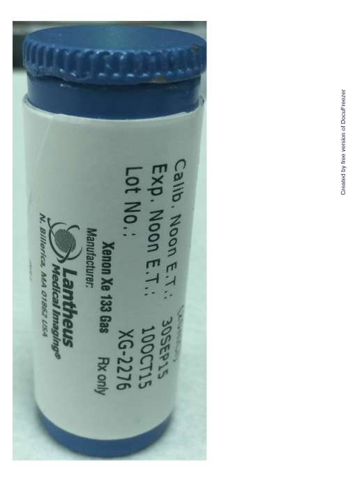 XENON XE-133 GAS 氙ＸＥ－１３３吸入劑