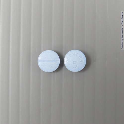 PROVERA 5MG (MEDROXYPROGESTERONE ACETATE) TABLETS 普維拉錠５毫克(1)