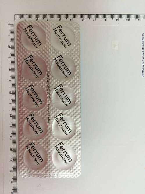 FERRUM HAUSMANN CHEWABLE TABLETS 富鐵好嚼錠