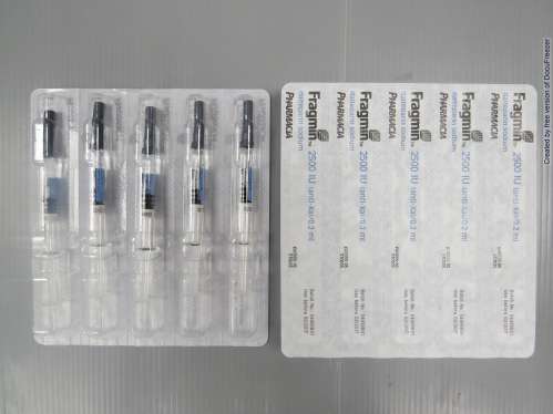 FRAGMIN 2,500 IU/0.2ML 弗列明注射劑2500國際單位/0.2毫升(1)