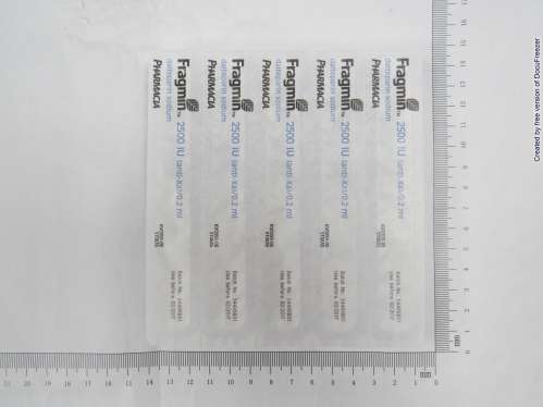FRAGMIN 2,500 IU/0.2ML 弗列明注射劑2500國際單位/0.2毫升(2)
