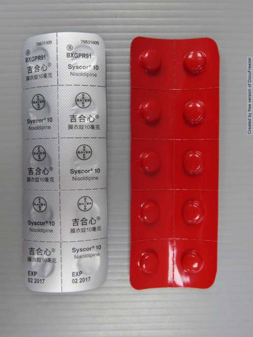 SYSCOR 10, FILM-COATED TABLETS 吉合心膜衣錠１０毫克