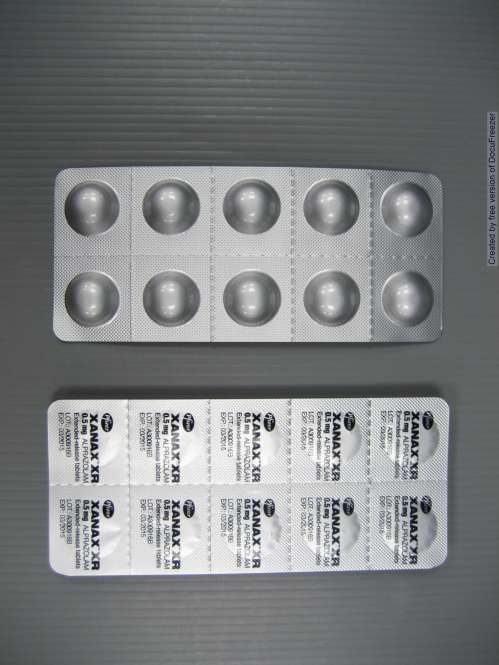 XANAX XR EXTENDED-RELEASE TABLETS 0.5MG 贊安諾持續性藥效錠０．５毫克(3)