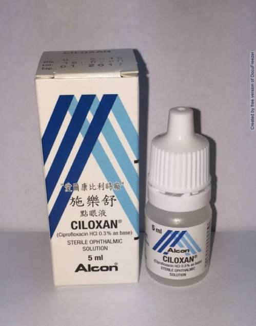 CILOXAN STERILE OPHTHALMIC SOLUTION 施樂舒點眼液