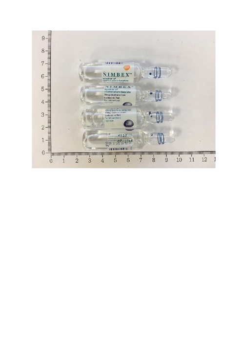 NIMBEX INJECTION 2MG/ML 肌弛適　注射液２公絲/公撮